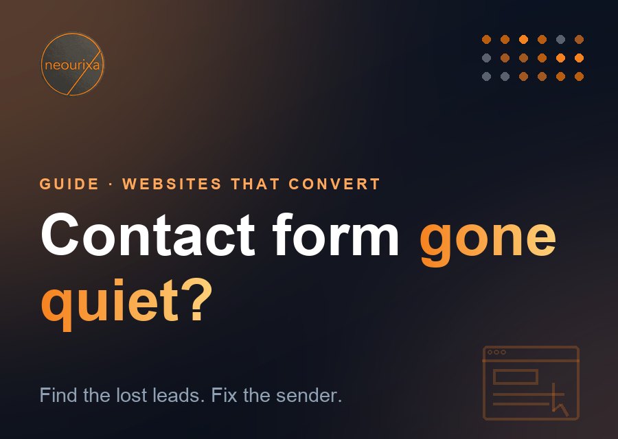 Not receiving emails from your website contact form: find saved entries and fix the sender setup